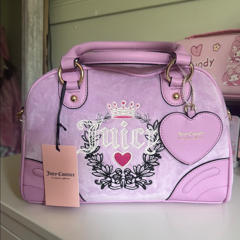 Juicy Couture Lilac Pink Bowler Royal